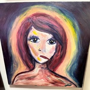 Original Acrylic Painting 2004 Titled “If only You Could hear Me “